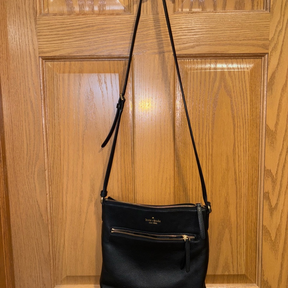 Kate Spade Black Leather Crossbody Bag